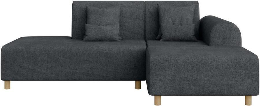 INOSIGN Hoekbank Suyala L-vorm met poef