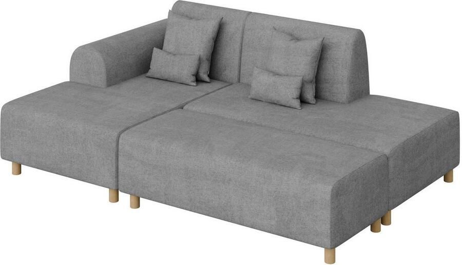 INOSIGN Hoekbank Suyala L-vorm met poef - Foto 2