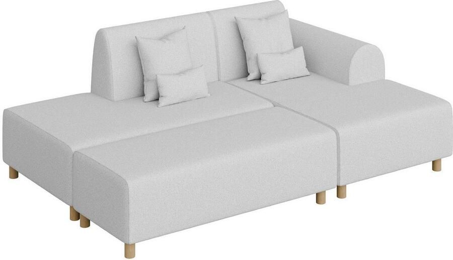 INOSIGN Hoekbank Suyala L-vorm met poef - Foto 2