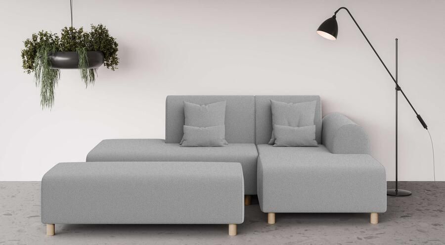 INOSIGN Hoekbank Suyala L-vorm met poef - Foto 7