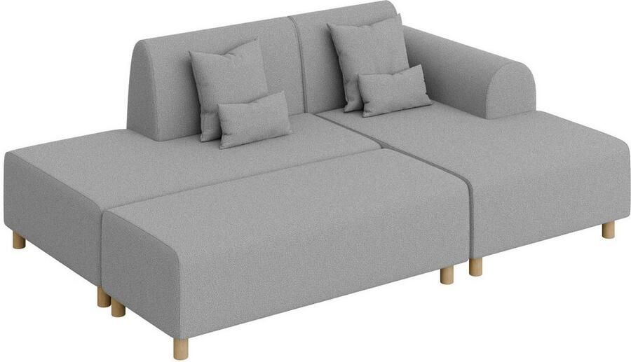 INOSIGN Hoekbank Suyala L-vorm met poef - Foto 2