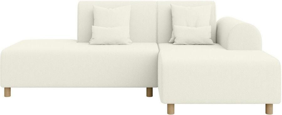 INOSIGN Hoekbank Suyala L-vorm met poef