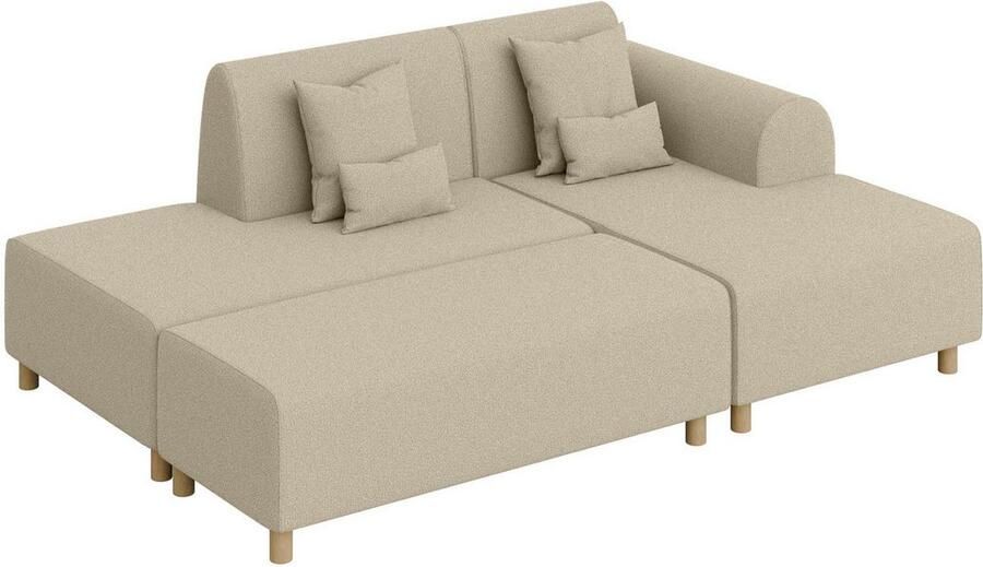 INOSIGN Hoekbank Suyala L-vorm met poef - Foto 2