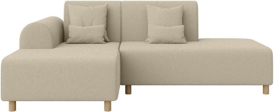 INOSIGN Hoekbank Suyala L-vorm met poef