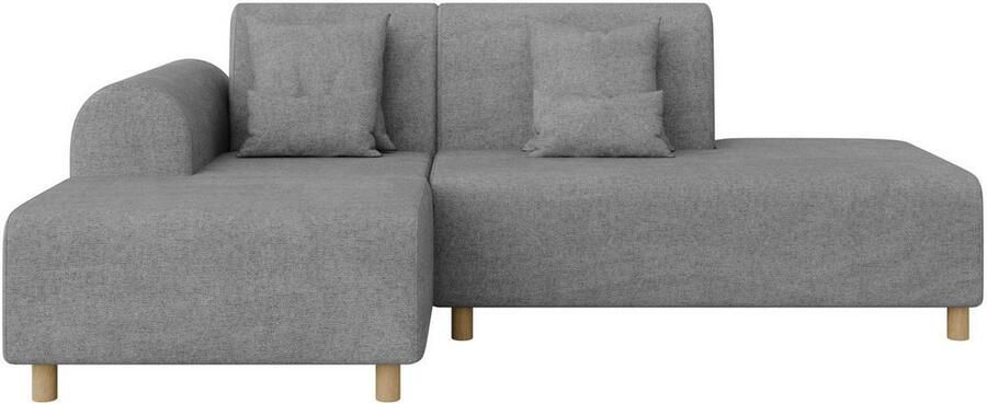 INOSIGN Hoekbank Suyala L-vorm met poef