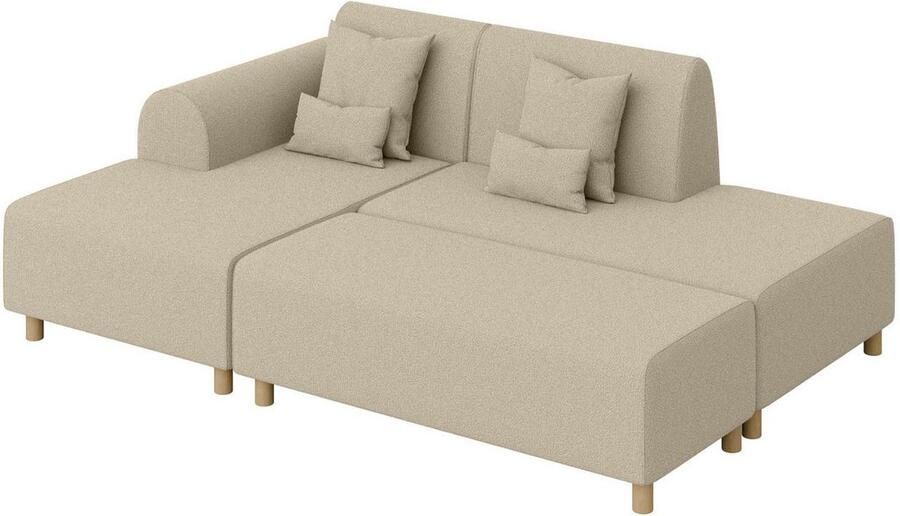 INOSIGN Hoekbank Suyala L-vorm met poef - Foto 2