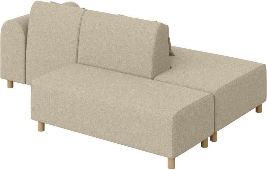 INOSIGN Hoekbank Suyala L-vorm met poef