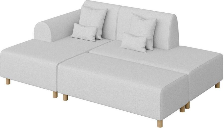 INOSIGN Hoekbank Suyala L-vorm met poef - Foto 2