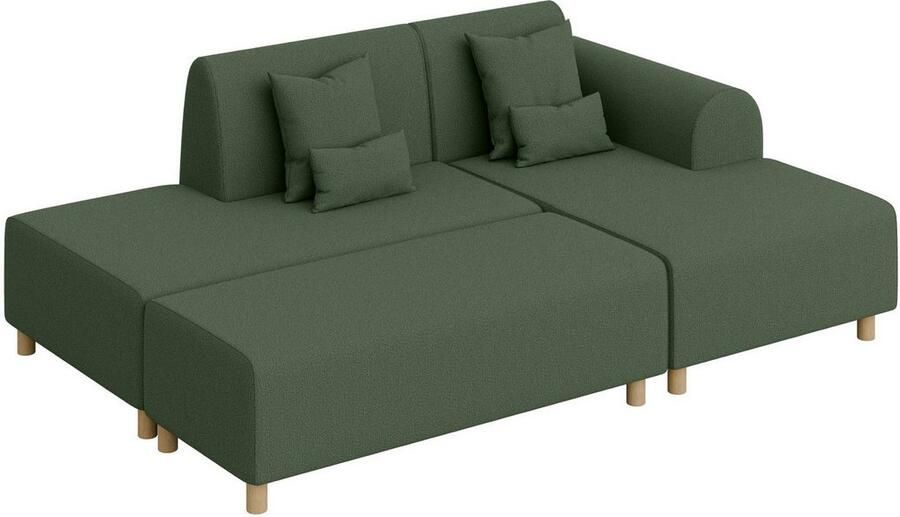 INOSIGN Hoekbank Suyala L-vorm met poef - Foto 2