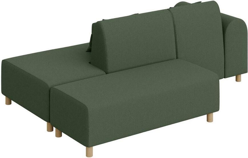 INOSIGN Hoekbank Suyala L-vorm met poef