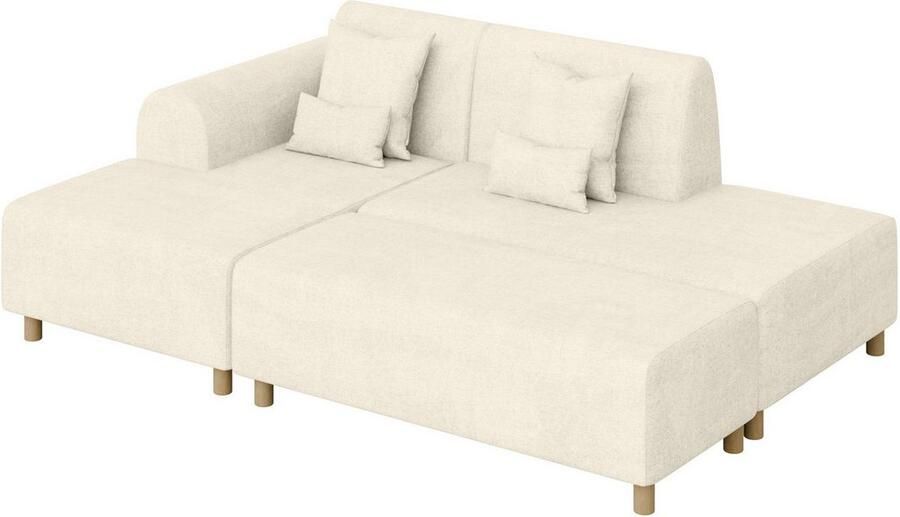 INOSIGN Hoekbank Suyala L-vorm met poef - Foto 2