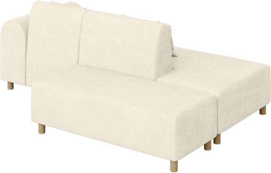 INOSIGN Hoekbank Suyala L-vorm met poef