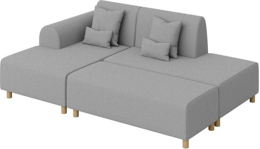 INOSIGN Hoekbank Suyala L-vorm met poef - Foto 2