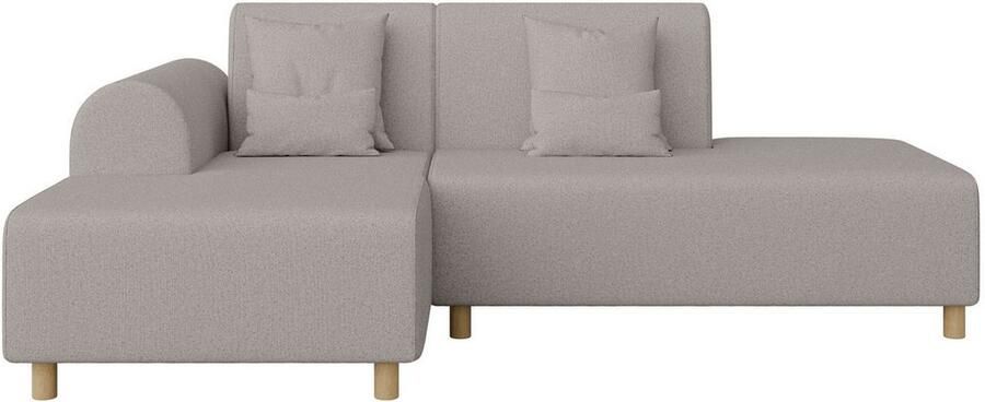 INOSIGN Hoekbank Suyala L-vorm met poef