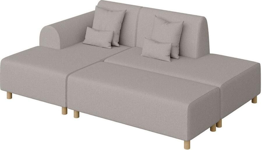 INOSIGN Hoekbank Suyala L-vorm met poef - Foto 2