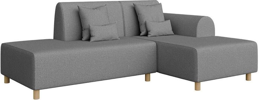 INOSIGN Hoekbank Suyala L-vorm met poef - Foto 4