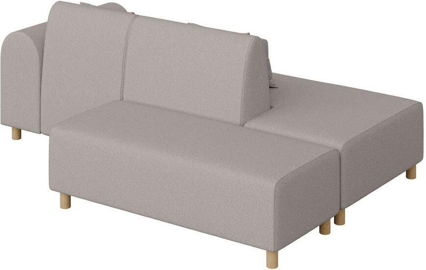 INOSIGN Hoekbank Suyala L-vorm met poef