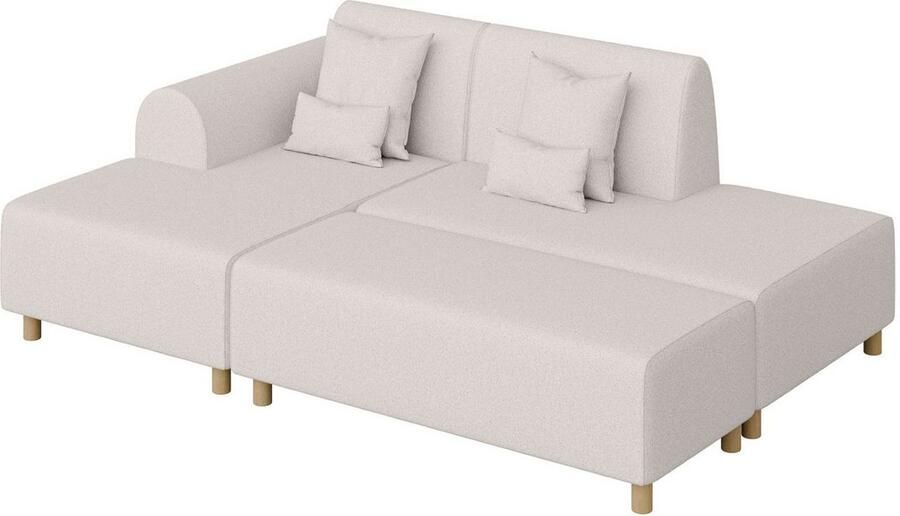 INOSIGN Hoekbank Suyala L-vorm met poef - Foto 2