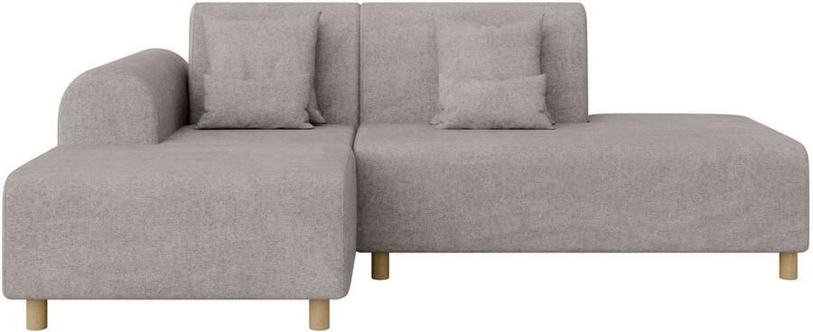 INOSIGN Hoekbank Suyala L-vorm met poef