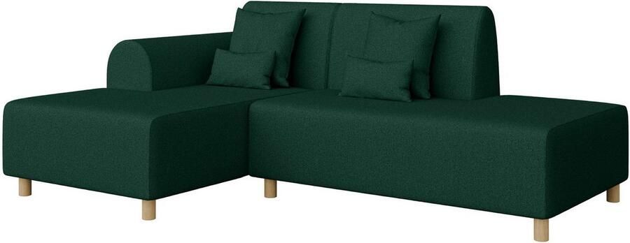 INOSIGN Hoekbank Suyala L-vorm met poef - Foto 4