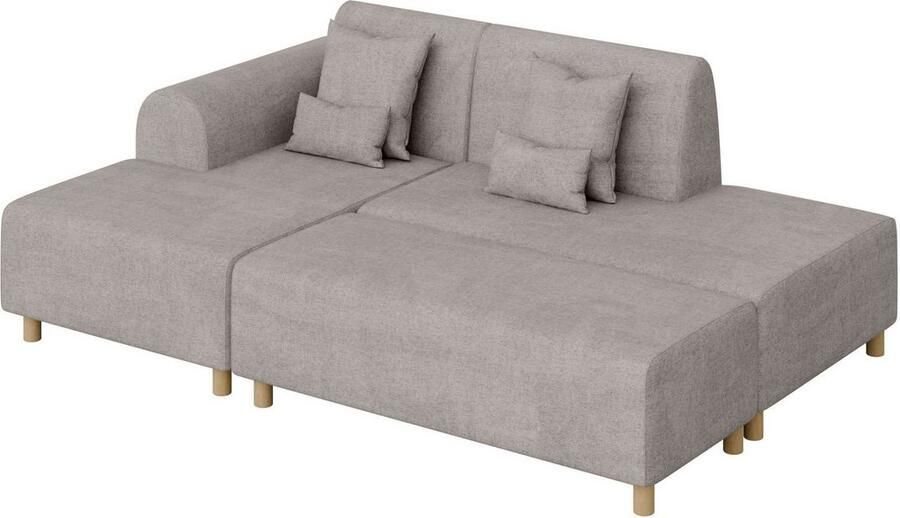 INOSIGN Hoekbank Suyala L-vorm met poef - Foto 2