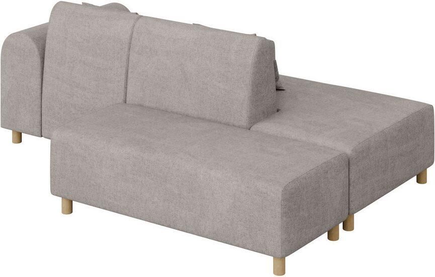 INOSIGN Hoekbank Suyala L-vorm met poef