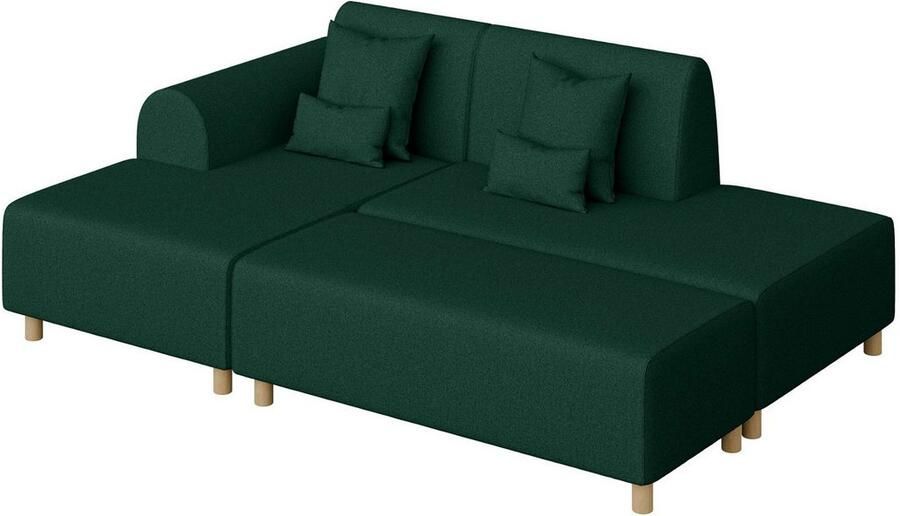 INOSIGN Hoekbank Suyala L-vorm met poef - Foto 2