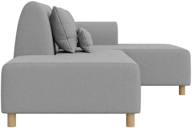 INOSIGN Hoekbank Suyala L-vorm met poef - Foto 4