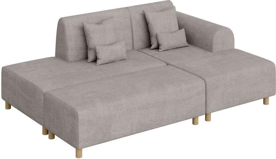 INOSIGN Hoekbank Suyala L-vorm met poef - Foto 2