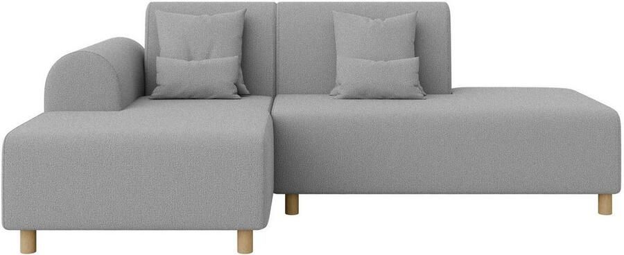 INOSIGN Hoekbank Suyala L-vorm met poef