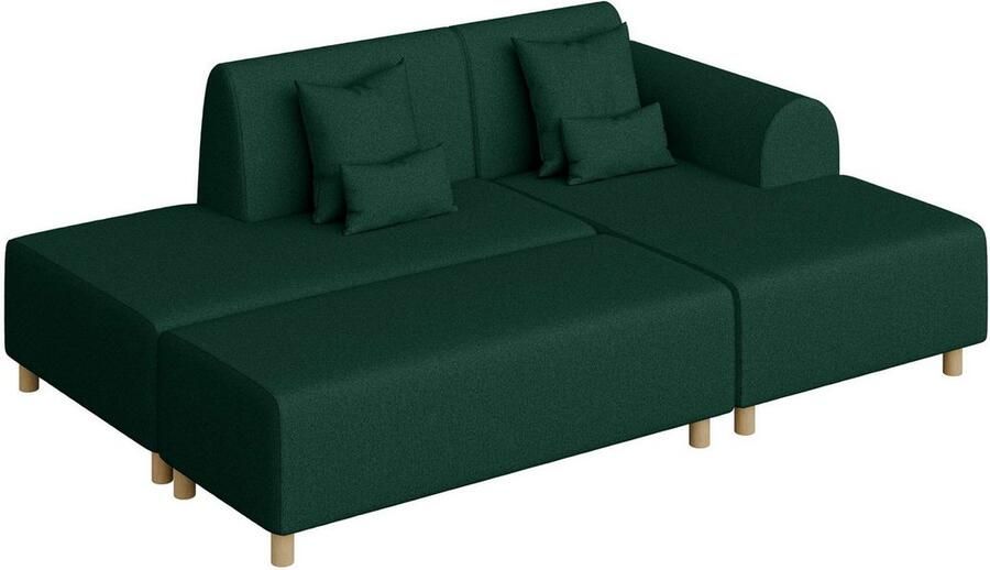 INOSIGN Hoekbank Suyala L-vorm met poef - Foto 2