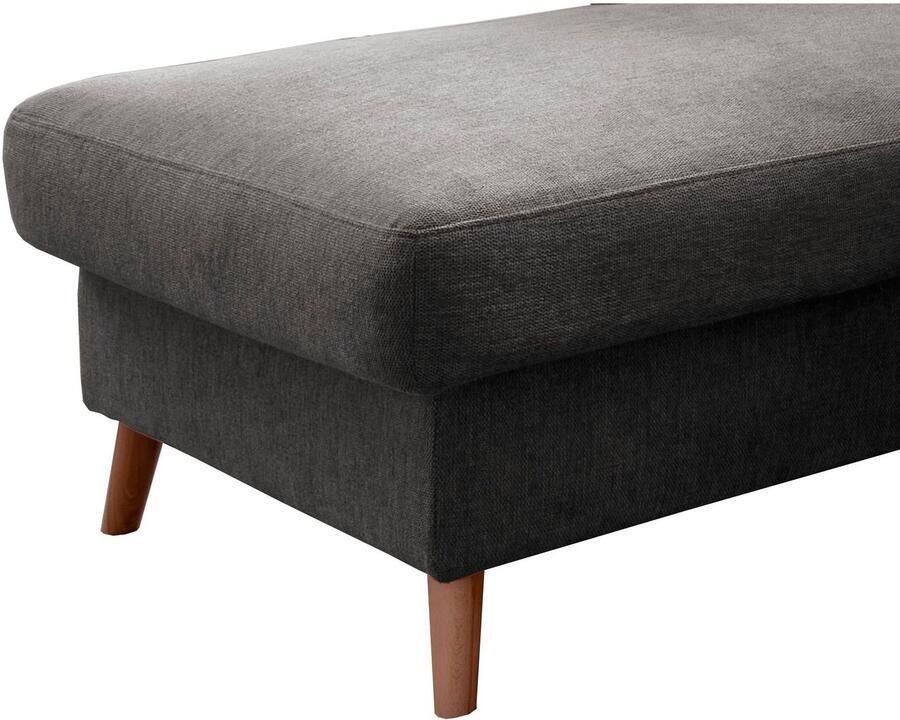 INOSIGN Hoekbank Valentina L-vorm 2 sierkussens met zijvak uittrekbare matrasbodem bedbox