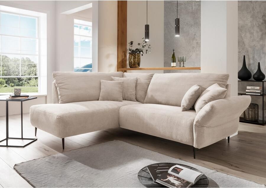 INOSIGN Hoekbank Vanilla L-vorm Armleuningfunctie - Foto 4