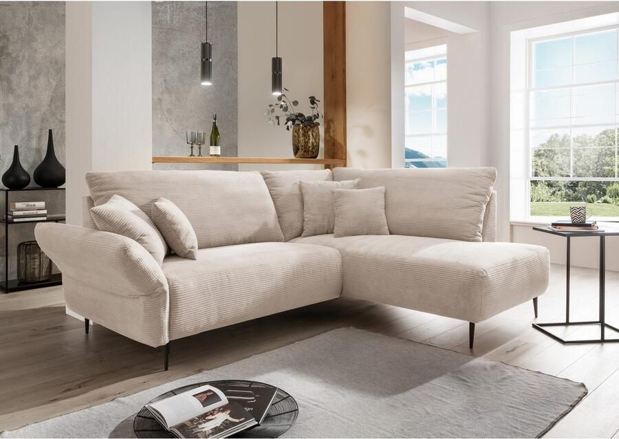 INOSIGN Hoekbank Vanilla L-vorm Armleuningfunctie - Foto 4