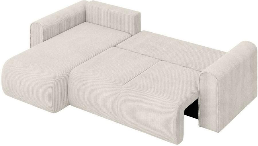 INOSIGN Hoekbank Zacharia optioneel slaapbank met opbergruimte B D H 250 166 86 cm L-vorm met golfondersteuning recamière aan beide zijden te monteren - Foto 7