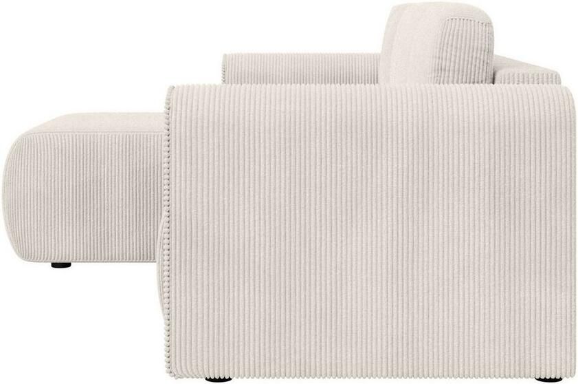 INOSIGN Hoekbank Zacharia optioneel slaapbank met opbergruimte B D H 250 166 86 cm L-vorm met golfondersteuning recamière aan beide zijden te monteren - Foto 4