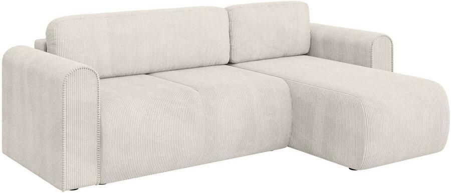 INOSIGN Hoekbank Zacharia optioneel slaapbank met opbergruimte B D H 250 166 86 cm L-vorm met golfondersteuning recamière aan beide zijden te monteren - Foto 8