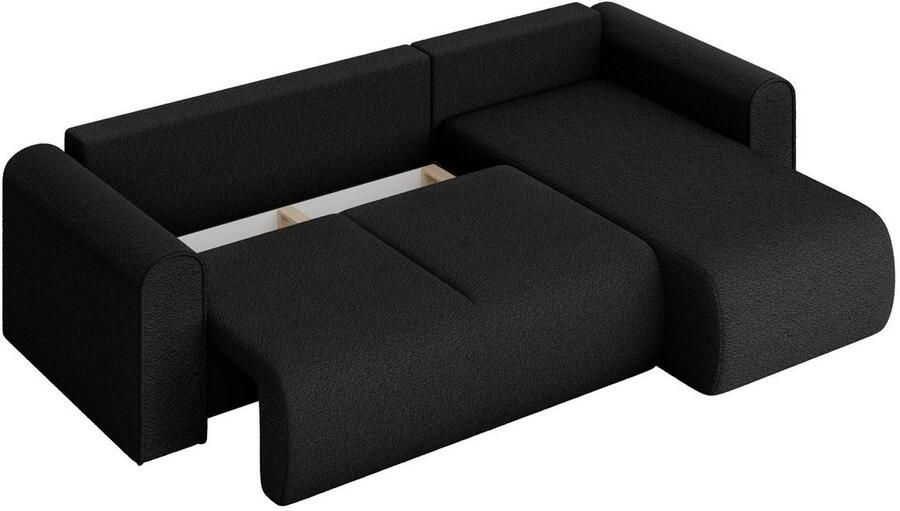 INOSIGN Hoekbank Zacharia optioneel slaapbank met opbergruimte B D H 250 166 86 cm L-vorm met golfondersteuning recamière aan beide zijden te monteren - Foto 5