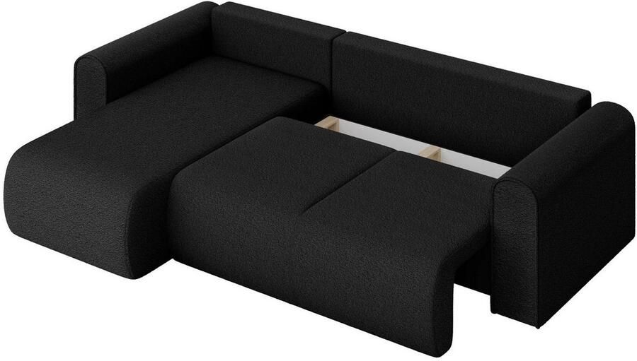 INOSIGN Hoekbank Zacharia optioneel slaapbank met opbergruimte B D H 250 166 86 cm L-vorm met golfondersteuning recamière aan beide zijden te monteren - Foto 6