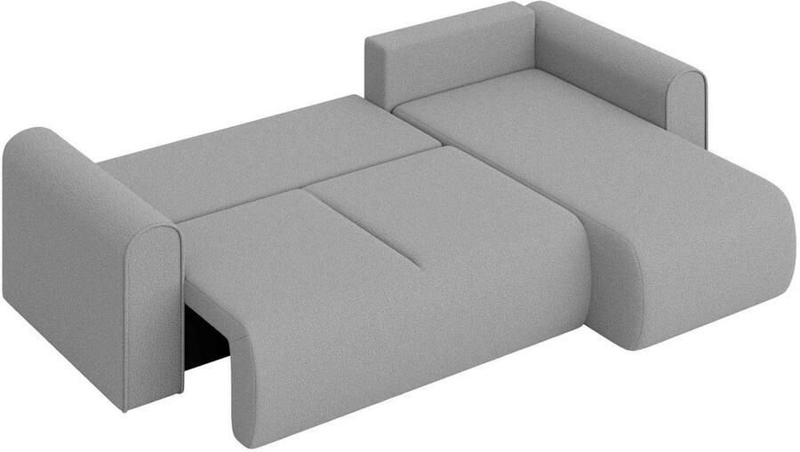 INOSIGN Hoekbank Zacharia optioneel slaapbank met opbergruimte B D H 250 166 86 cm L-vorm met golfondersteuning recamière aan beide zijden te monteren - Foto 6