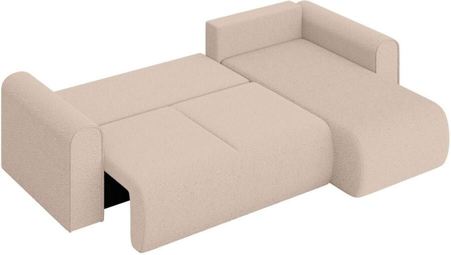 INOSIGN Hoekbank Zacharia optioneel slaapbank met opbergruimte B D H 250 166 86 cm L-vorm met golfondersteuning recamière aan beide zijden te monteren - Foto 6
