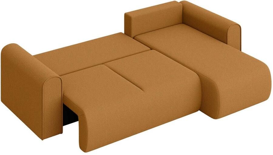 INOSIGN Hoekbank Zacharia optioneel slaapbank met opbergruimte B D H 250 166 86 cm L-vorm met golfondersteuning recamière aan beide zijden te monteren - Foto 7