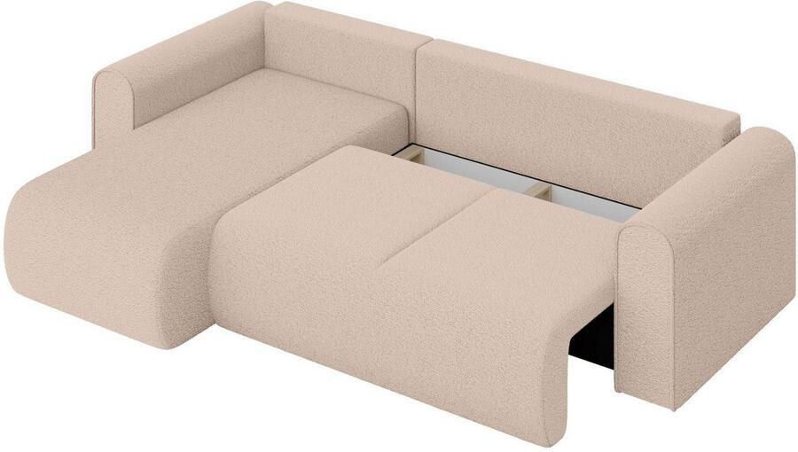 INOSIGN Hoekbank Zacharia optioneel slaapbank met opbergruimte B D H 250 166 86 cm L-vorm met golfondersteuning recamière aan beide zijden te monteren - Foto 7