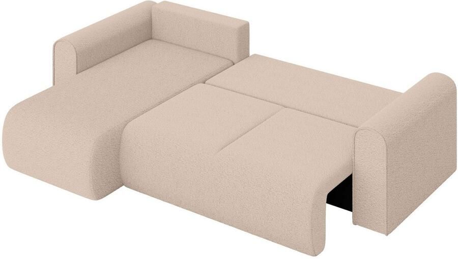 INOSIGN Hoekbank Zacharia optioneel slaapbank met opbergruimte B D H 250 166 86 cm L-vorm met golfondersteuning recamière aan beide zijden te monteren - Foto 8