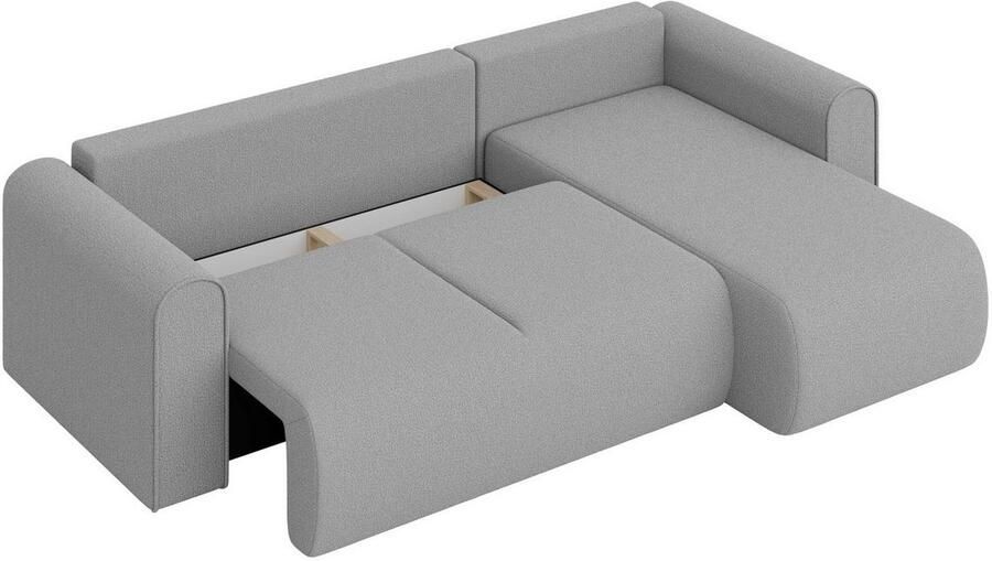 INOSIGN Hoekbank Zacharia optioneel slaapbank met opbergruimte B D H 250 166 86 cm L-vorm met golfondersteuning recamière aan beide zijden te monteren - Foto 8