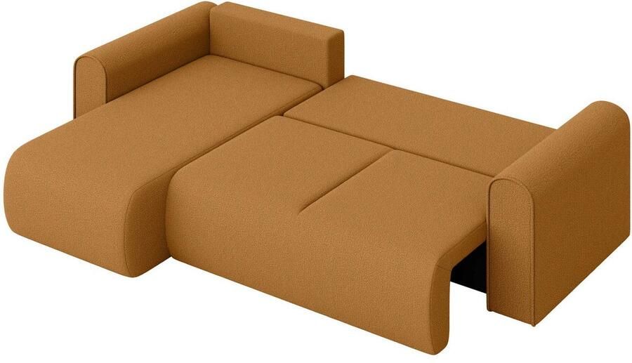 INOSIGN Hoekbank Zacharia optioneel slaapbank met opbergruimte B D H 250 166 86 cm L-vorm met golfondersteuning recamière aan beide zijden te monteren - Foto 6