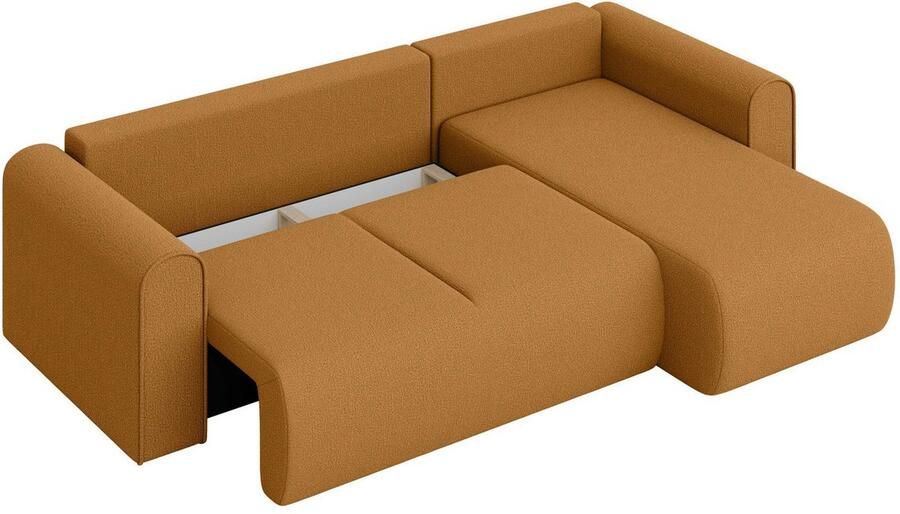 INOSIGN Hoekbank Zacharia optioneel slaapbank met opbergruimte B D H 250 166 86 cm L-vorm met golfondersteuning recamière aan beide zijden te monteren - Foto 8