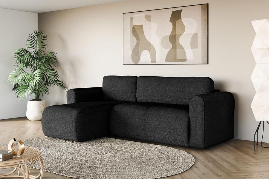 INOSIGN Hoekbank Zacharia optioneel slaapbank met opbergruimte B D H 250 166 86 cm L-vorm met golfondersteuning recamière aan beide zijden te monteren - Foto 9