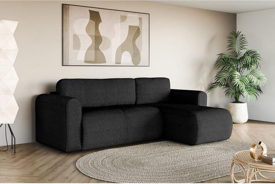 INOSIGN Hoekbank Zacharia optioneel slaapbank met opbergruimte B D H 250 166 86 cm L-vorm met golfondersteuning recamière aan beide zijden te monteren - Foto 2