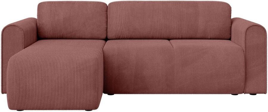 INOSIGN Hoekbank Zacharia optioneel slaapbank met opbergruimte B D H 250 166 86 cm L-vorm met golfondersteuning recamière aan beide zijden te monteren - Foto 7